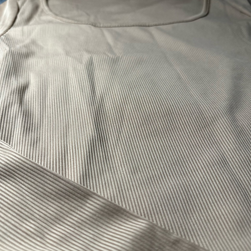 NEW SHEIN Beige Long Sleeve Bodysuit - Picture 2 of 4